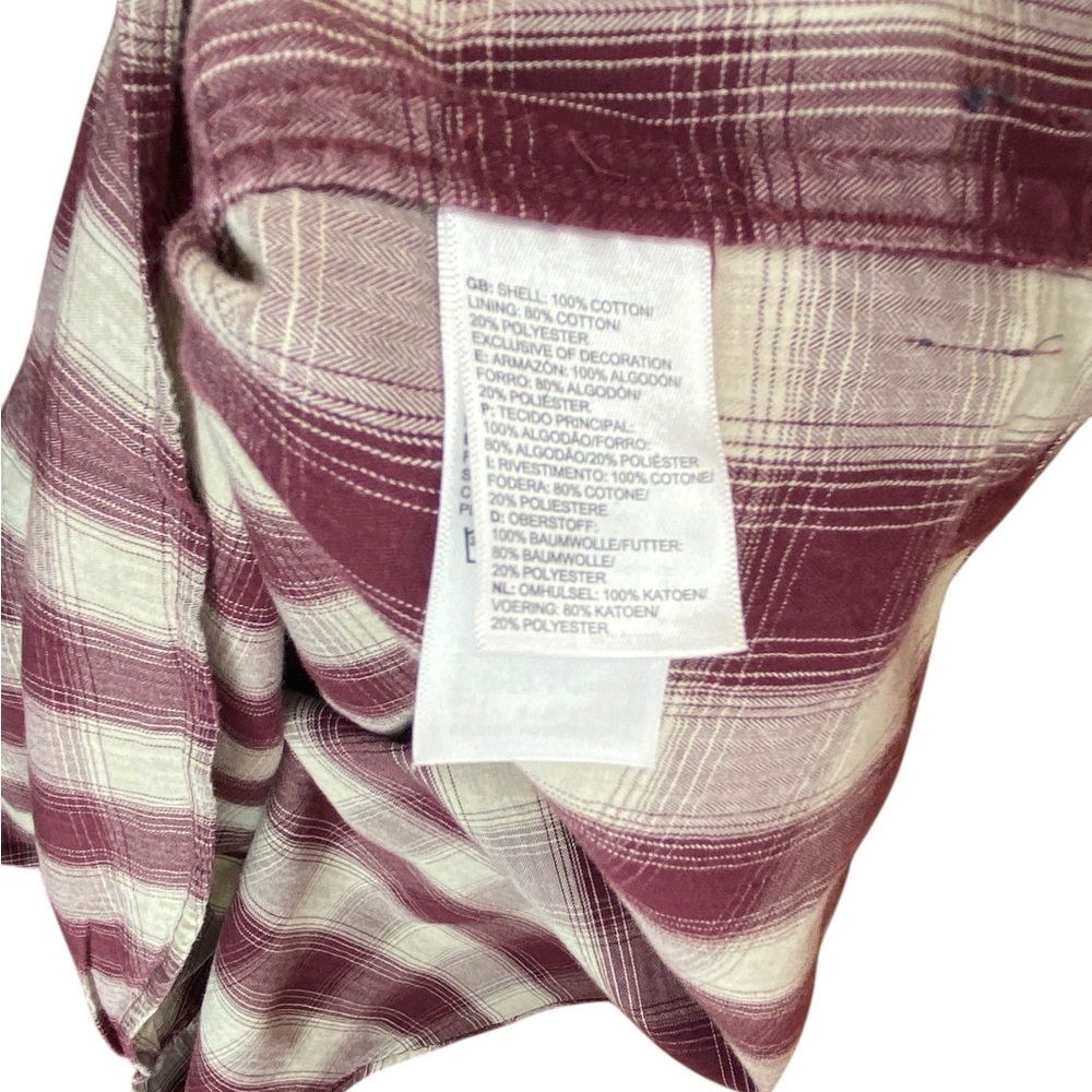 North Face Plaid Top Women’s L Hiking Gorpcore Outdoor Camping Outside Work - Picture 7 of 8